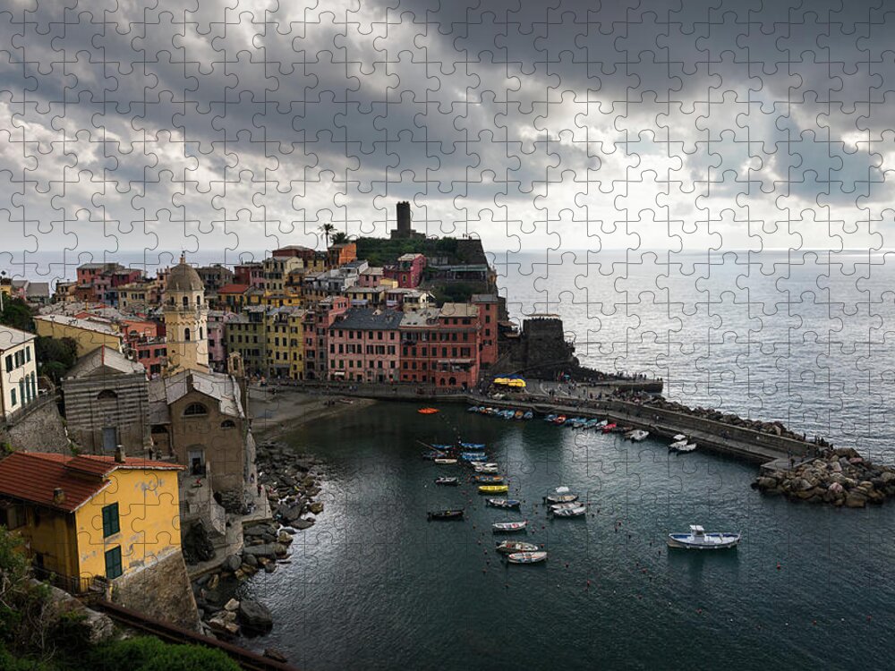 Michalakis Ppalis Jigsaw Puzzle featuring the photograph Vernazza Village, Italy by Michalakis Ppalis