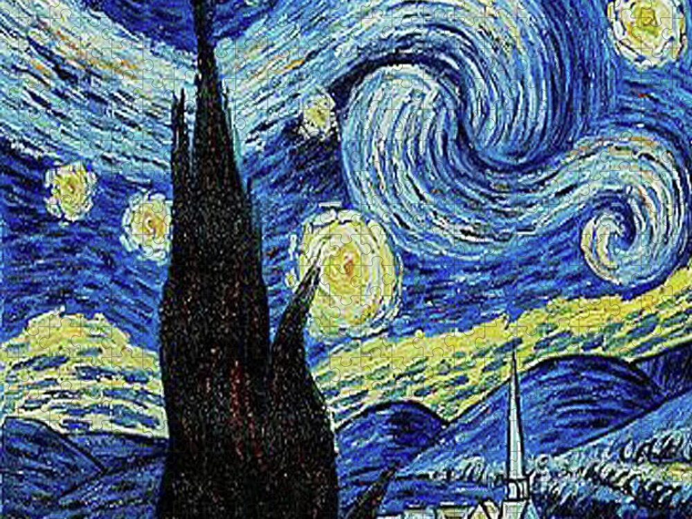 Vincent van Gogh Starry Night Painting Jigsaw Puzzle by Tony Rubino - Fine  Art America