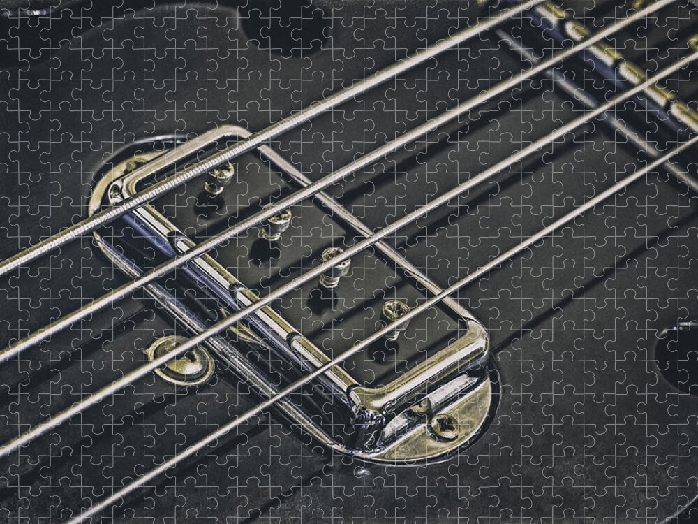 Scott Norris Photography Jigsaw Puzzle featuring the photograph Vintage Bass by Scott Norris