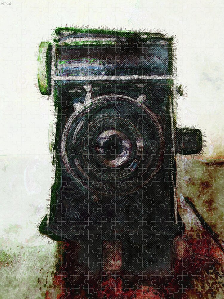 Photography Jigsaw Puzzle featuring the photograph Vintage Camera by Phil Perkins