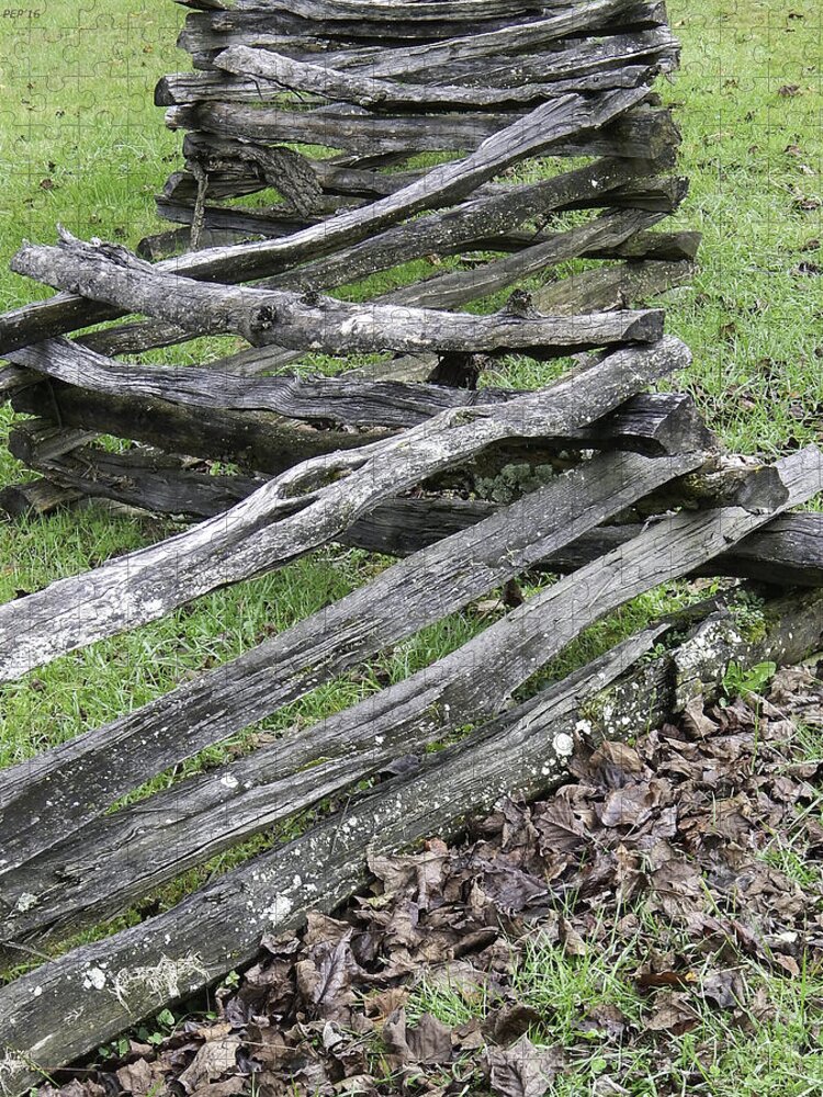 Cades Cove Jigsaw Puzzle featuring the photograph Vintage Custom Fencing by Phil Perkins