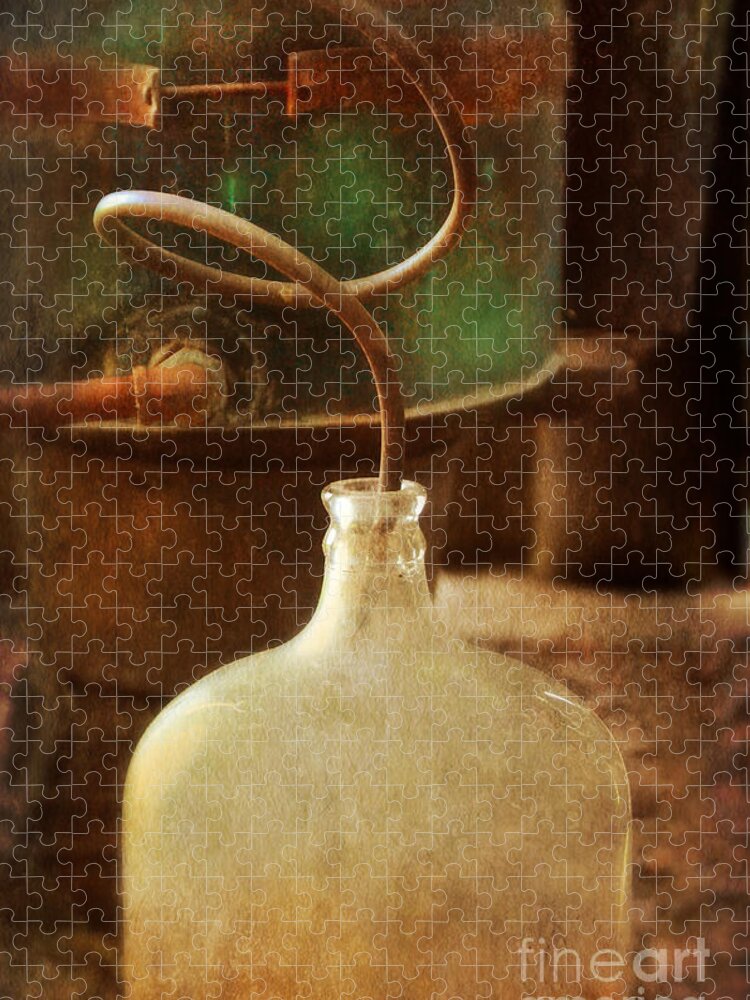 Still Jigsaw Puzzle featuring the photograph Vintage Moonshine Still by Jill Battaglia