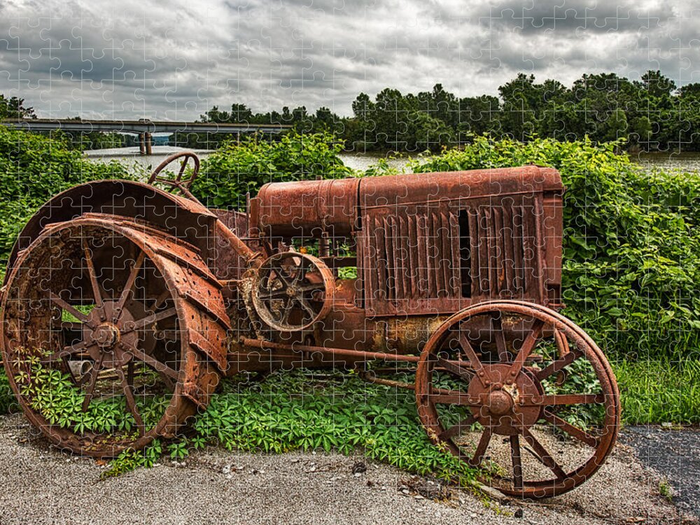 Americana Jigsaw Puzzle featuring the photograph Vintage Tractor by Robert FERD Frank