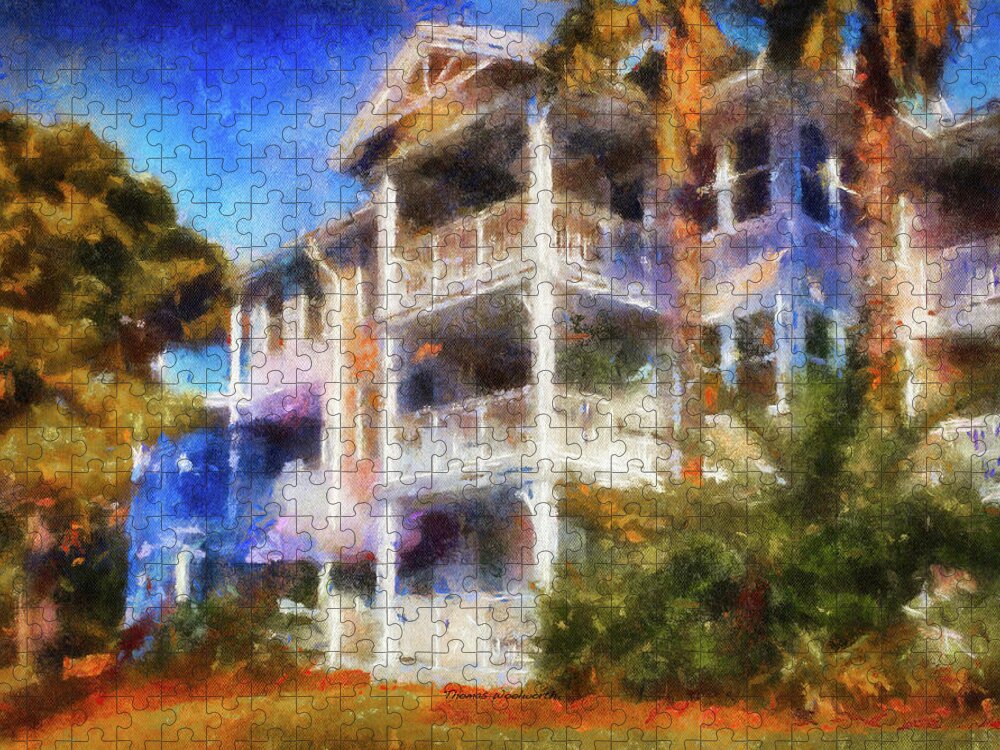 Castle Jigsaw Puzzle featuring the mixed media Walt Disney World Old Key West Resort Villas PA 02 by Thomas Woolworth
