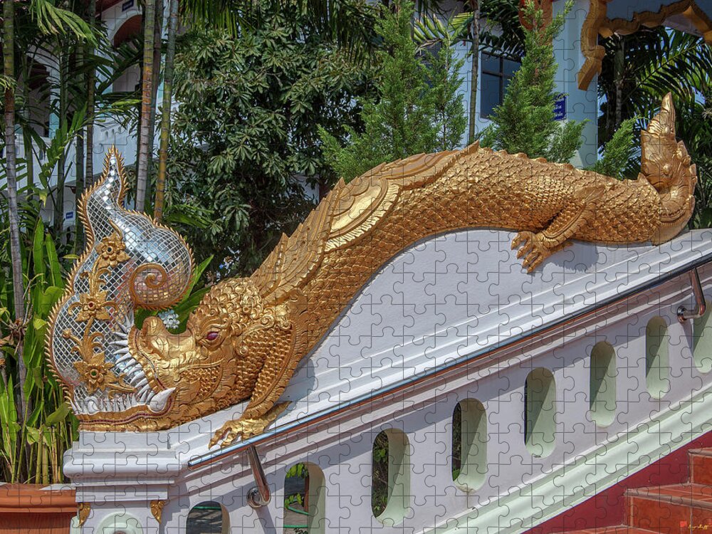 Scenic Jigsaw Puzzle featuring the photograph Wat Mae San Ban Luk Ho Tham Makara or Sea Dragon DTHLU0206 by Gerry Gantt