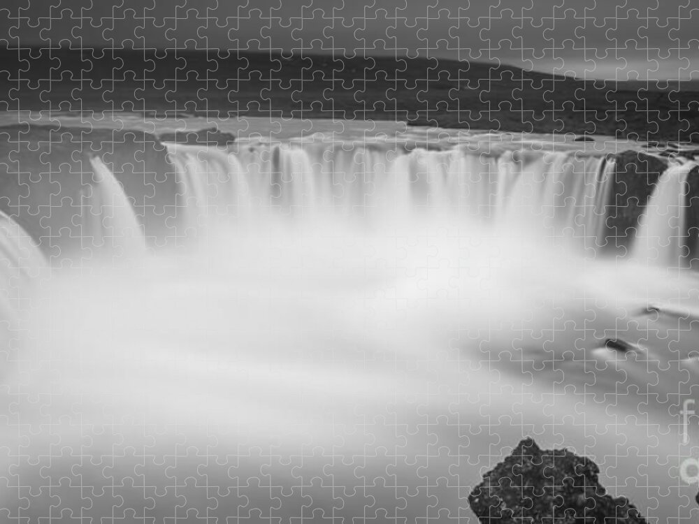 Water Jigsaw Puzzle featuring the photograph Waterfall Of The Gods Iceland by Gunnar Orn Arnason