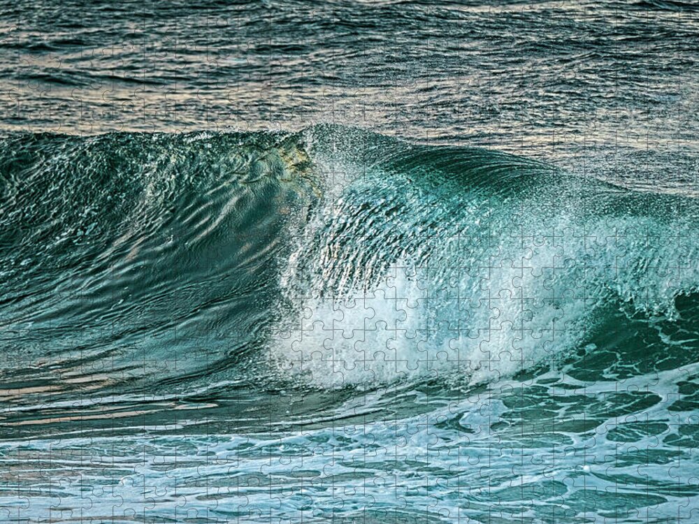 Wave Jigsaw Puzzle featuring the photograph Wave Break by Catherine Reading