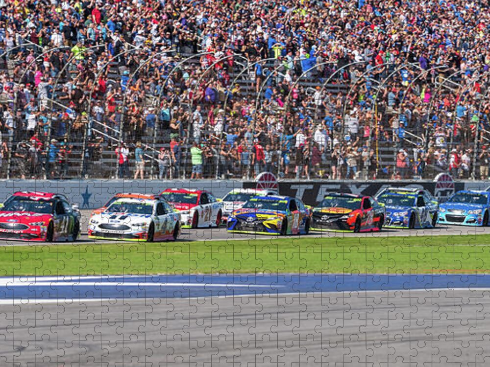 Texas Motor Speedway Jigsaw Puzzle featuring the photograph We have a race by Paul Quinn