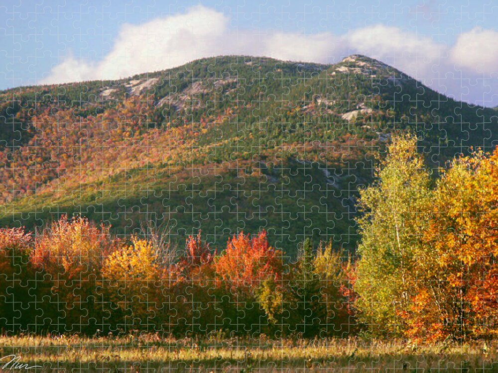 Mountains Jigsaw Puzzle featuring the photograph Welch and Dickey Mountains by Nancy Griswold