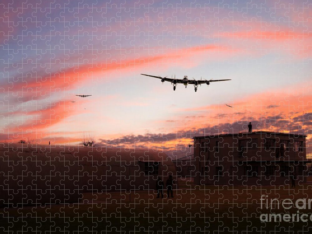 Avro Jigsaw Puzzle featuring the digital art Welcome Home Chaps by Airpower Art