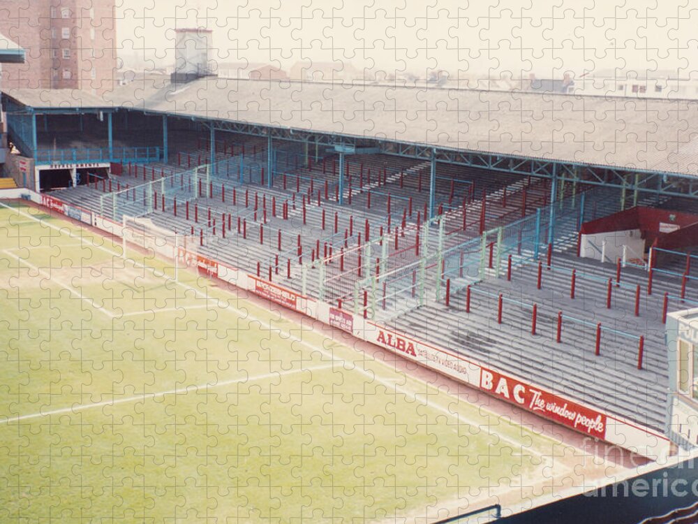 West Ham Jigsaw Puzzle featuring the photograph West Ham - Upton Park - South Stand 1 - April 1991 by Legendary Football Grounds