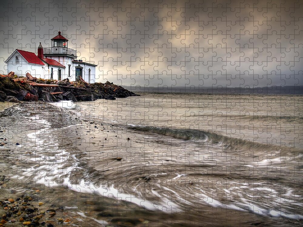 West Point Light House Jigsaw Puzzle featuring the photograph West Point Light House by Ryan Smith
