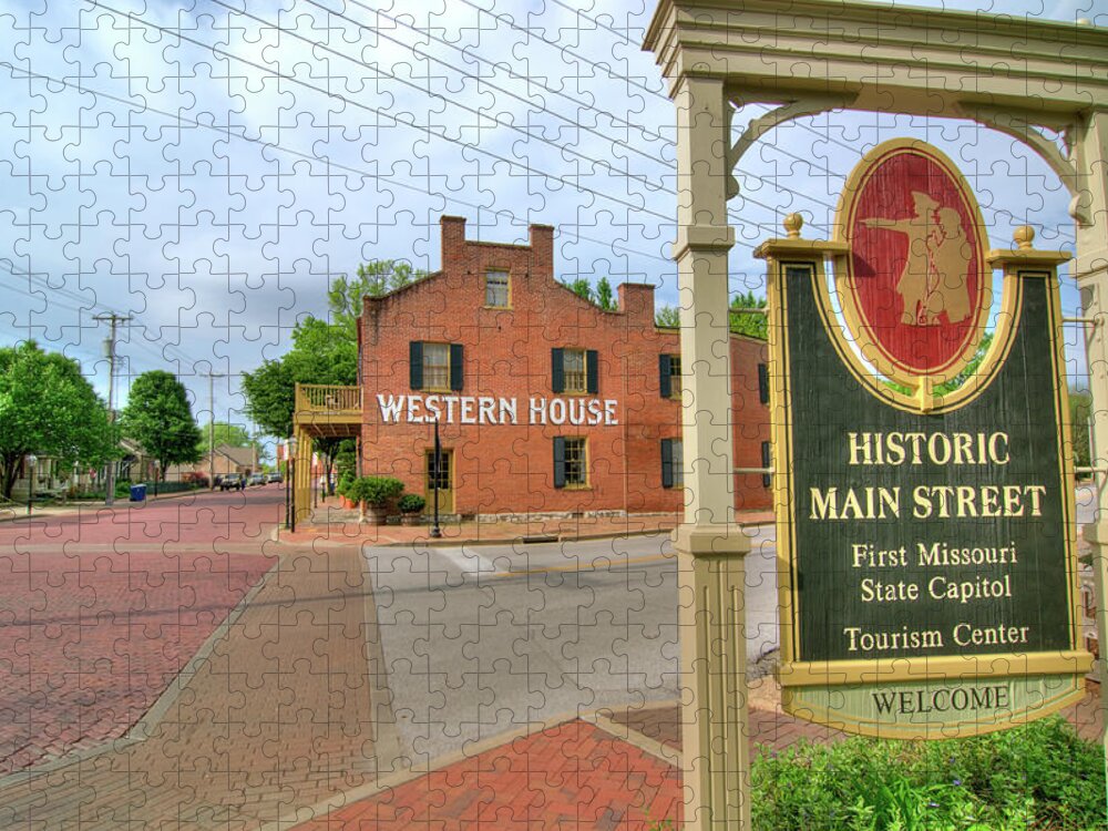 Missouri Jigsaw Puzzle featuring the photograph Western House 2 by Steve Stuller