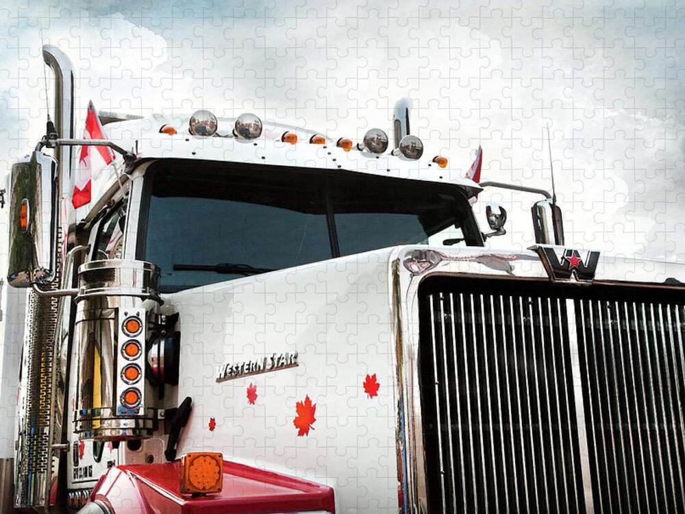 Trucks Jigsaw Puzzle featuring the photograph Western Star Out Of Canada by Theresa Tahara