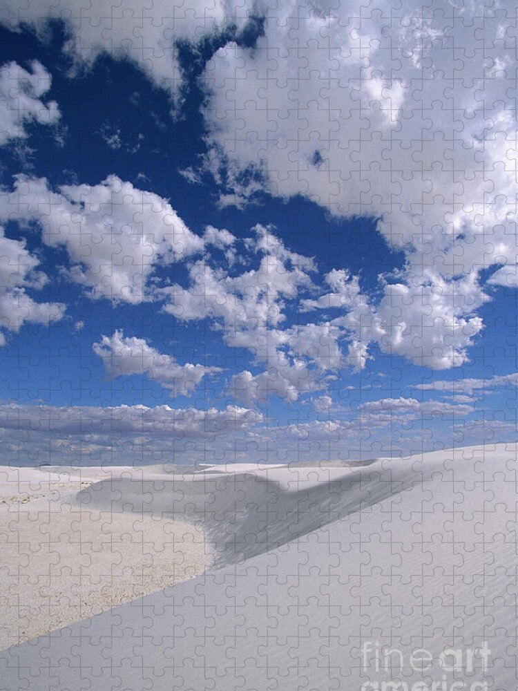 00340454 Jigsaw Puzzle featuring the photograph White Gypsum Dunes by Yva Momatiuk John Eastcott