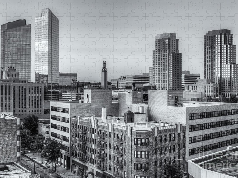 Clarence Holmes Jigsaw Puzzle featuring the photograph White Plains New York Skyline X by Clarence Holmes