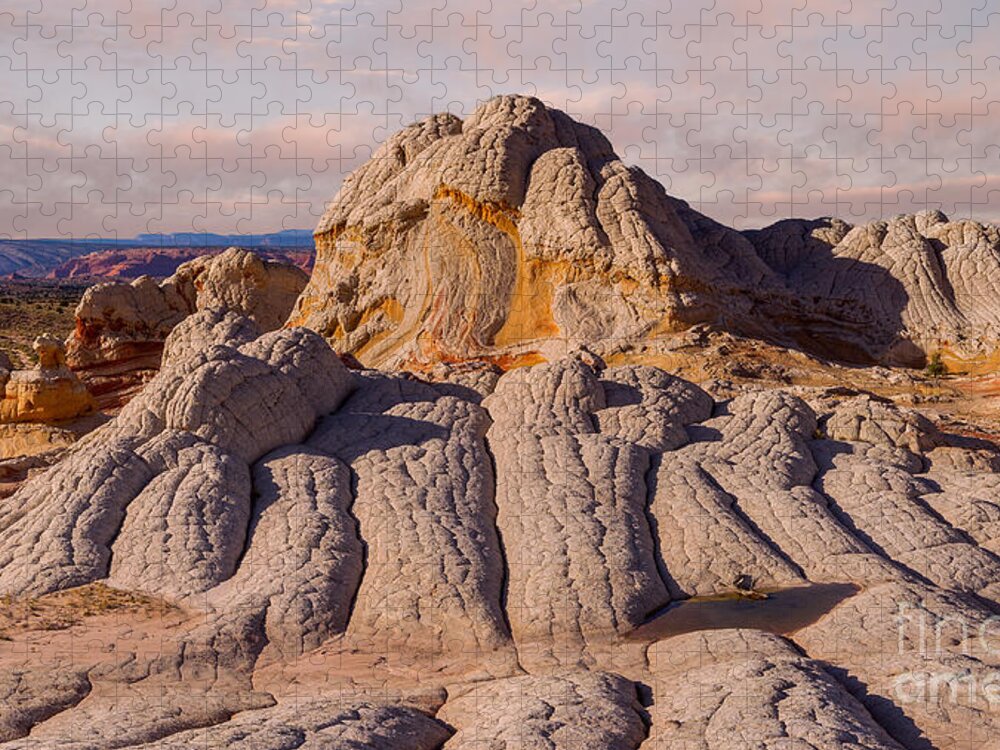 White Pocket Jigsaw Puzzle featuring the photograph White Pocket Sunset by Jerry Fornarotto