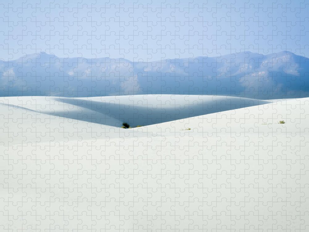 New Mexico Jigsaw Puzzle featuring the photograph White Sands, New Mexico by Ron Pate