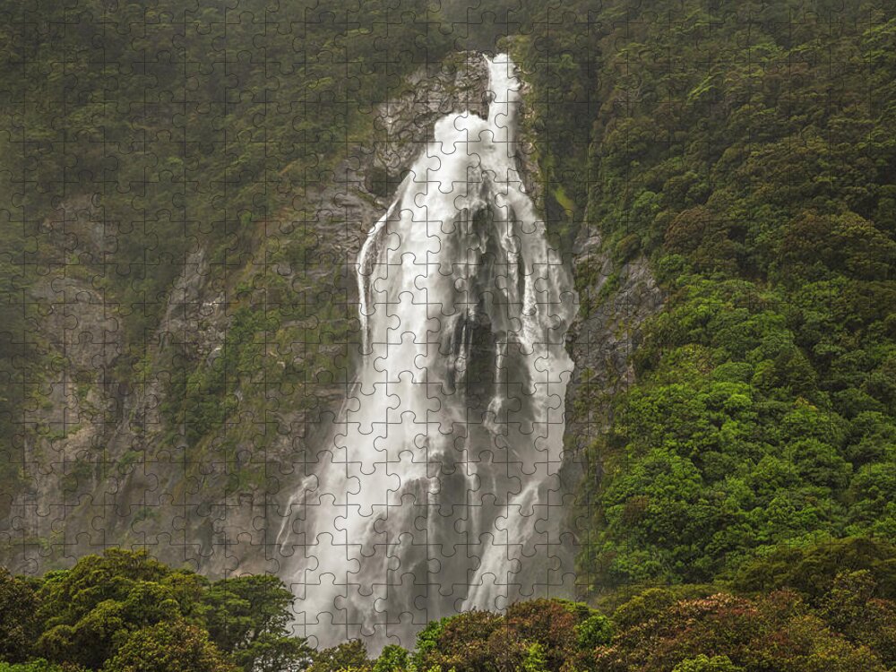 Milford Sound Jigsaw Puzzle featuring the photograph Wild New Zealand by Racheal Christian
