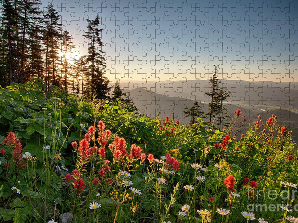 Idaho Jigsaw Puzzle featuring the photograph Wildflower View by Idaho Scenic Images Linda Lantzy
