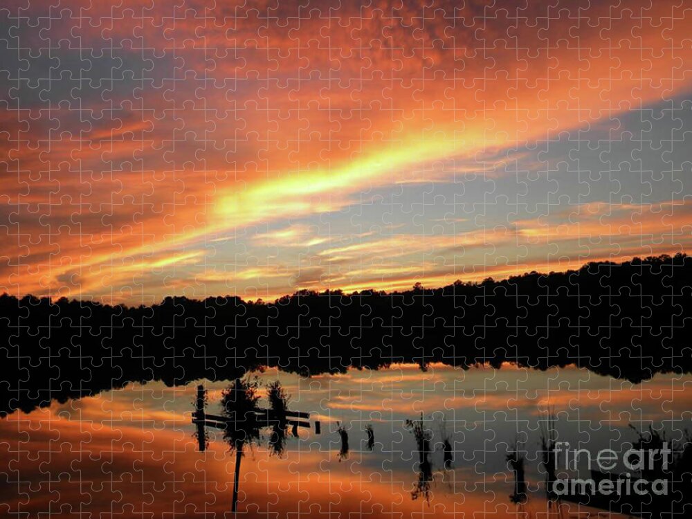 Sunset Jigsaw Puzzle featuring the photograph Windows From Heaven Sunset by Matthew Seufer