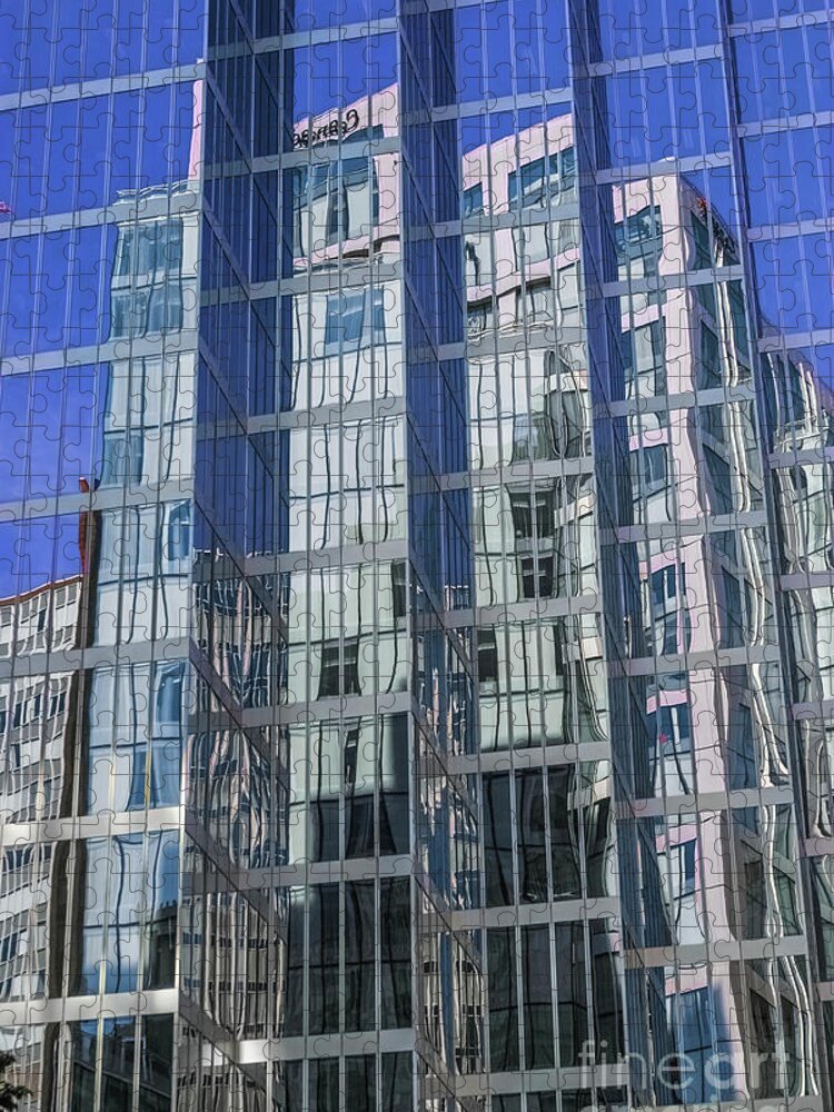 Architecture Jigsaw Puzzle featuring the photograph Windows On The World by Philip Preston