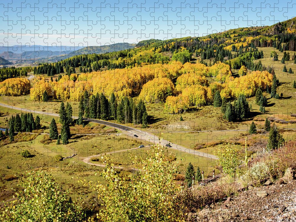 Windy Point View - Cumbres Pass - Colorado 2 Jigsaw Puzzle featuring the photograph Windy Point View - Cumbres Pass - Colorado 2 by Debra Martz