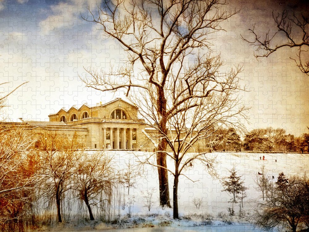St. Louis Jigsaw Puzzle featuring the photograph Winter At The Art Museum by Marty Koch
