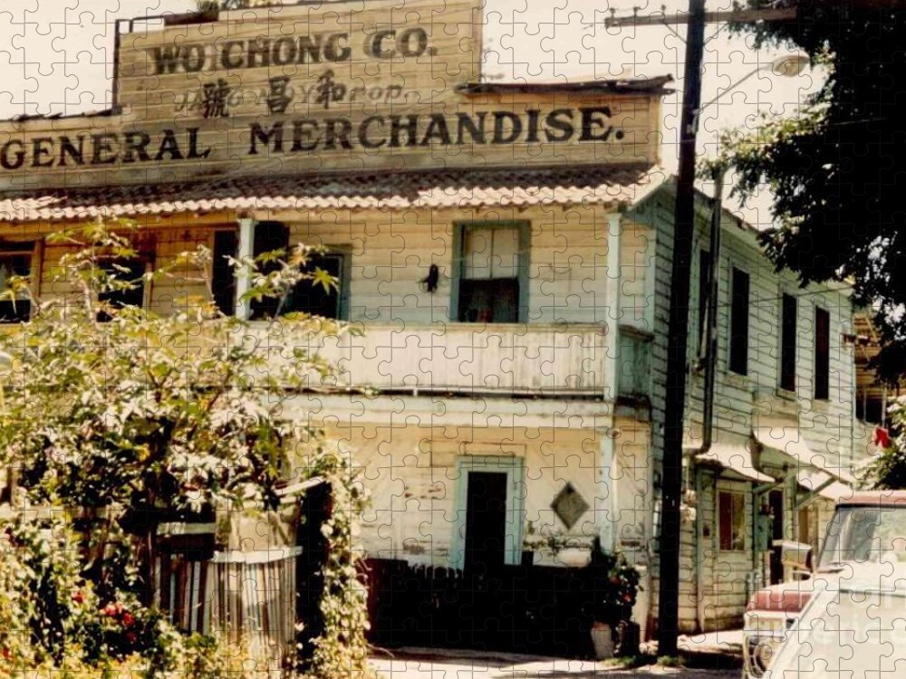 Mary Deal Jigsaw Puzzle featuring the photograph Wo Chong General Store Courtland CA by Mary Deal