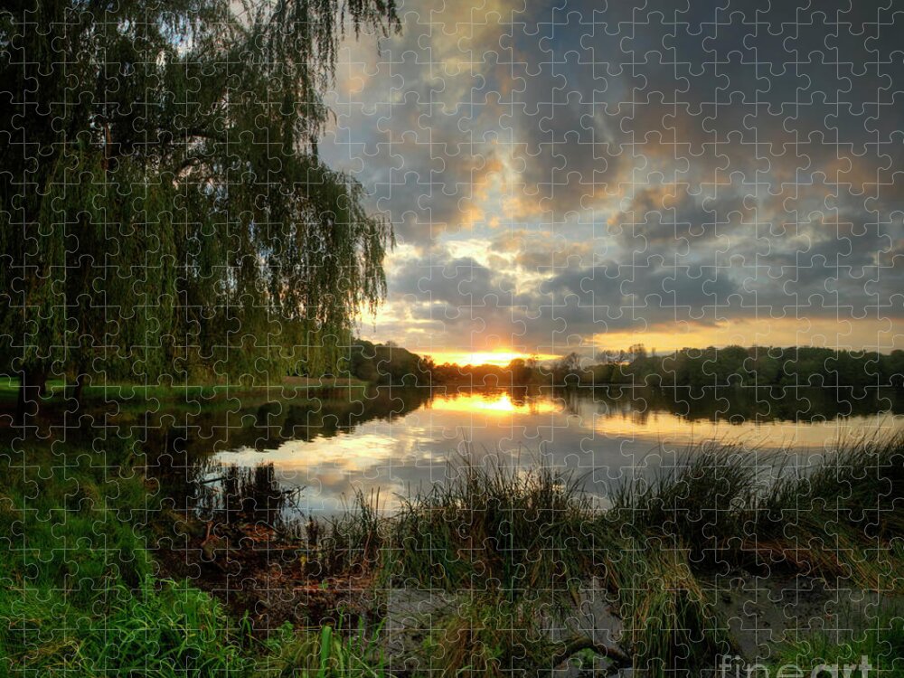 Yhun Suarez Jigsaw Puzzle featuring the photograph Wollaton Lake by Yhun Suarez