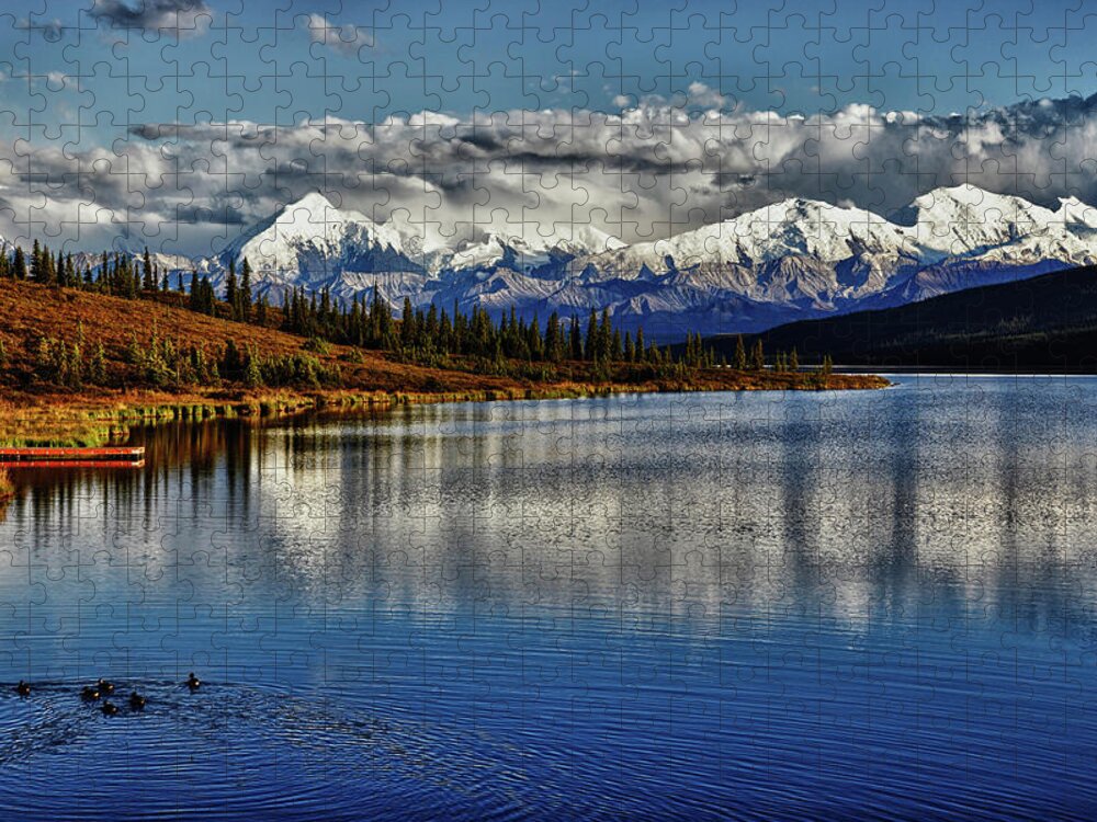 Denali Jigsaw Puzzle featuring the photograph Wonder Lake III by Rick Berk