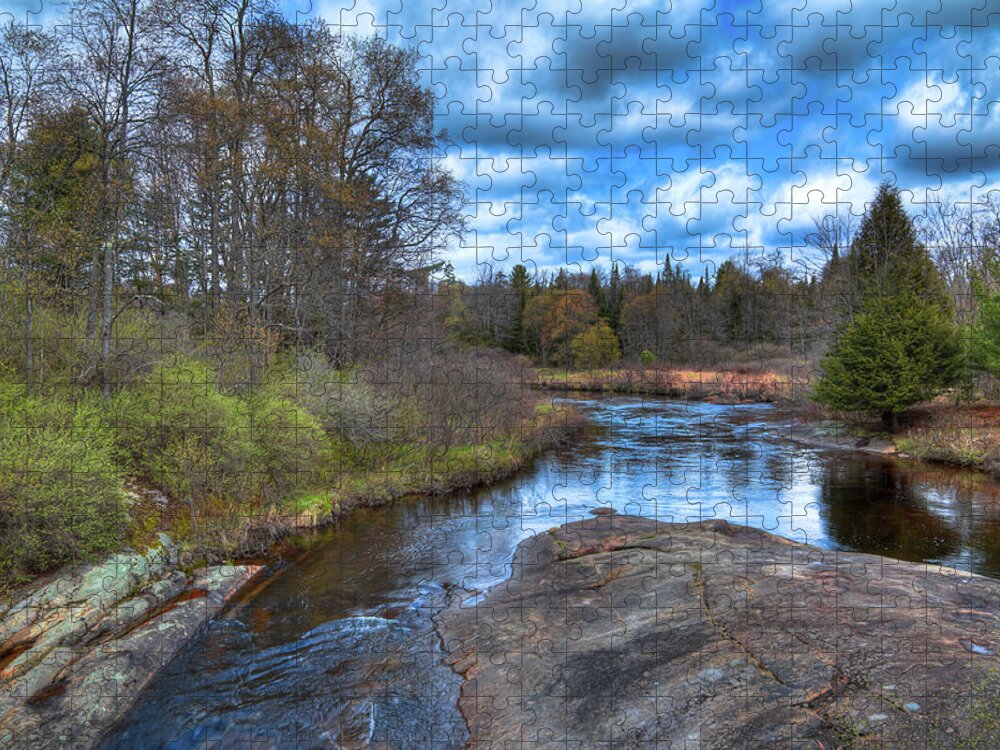 Woodhull Creek In May Jigsaw Puzzle featuring the photograph Woodhull Creek in May by David Patterson