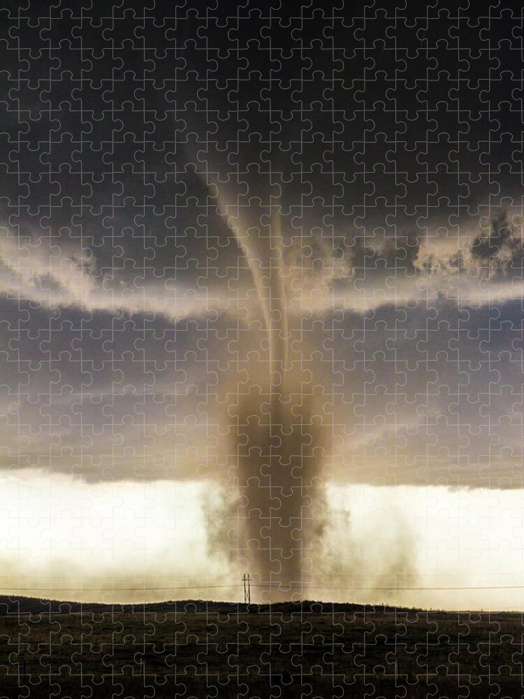 Nebraskasc Jigsaw Puzzle featuring the photograph Wray Colorado Tornado 055 by NebraskaSC