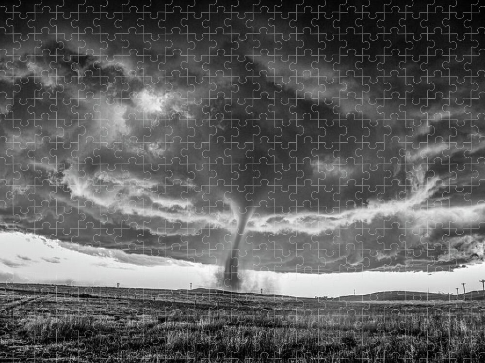 Nebraskasc Jigsaw Puzzle featuring the photograph Wray Colorado Tornado 065 by NebraskaSC