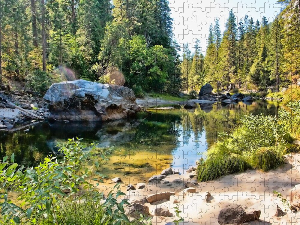 Yosemite Jigsaw Puzzle featuring the photograph Yosemite Serenity by Rochelle Berman