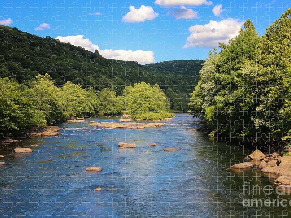 Youghiogheny River Jigsaw Puzzle featuring the photograph Youghiogheny River by Rachel Cohen