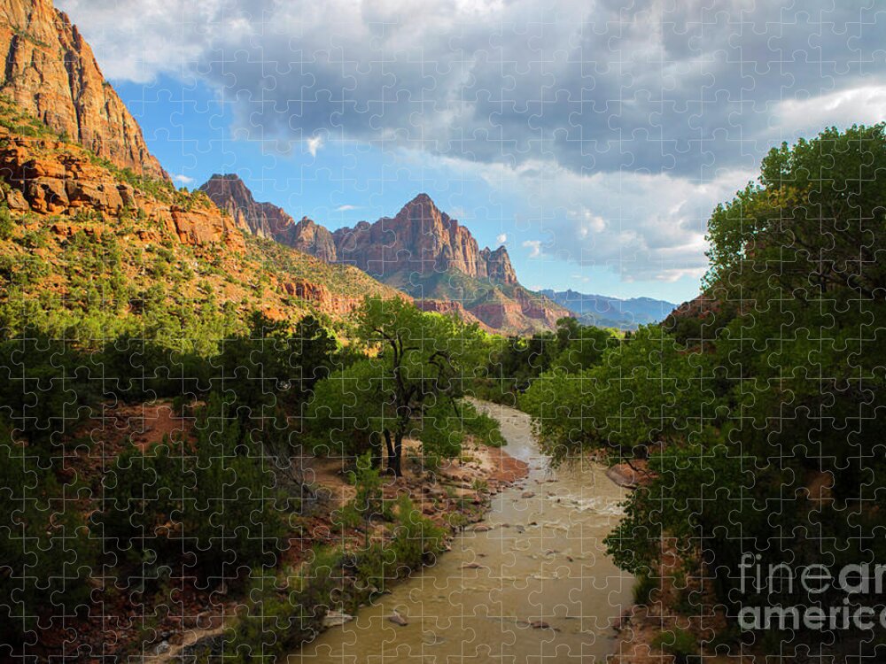 Zion Jigsaw Puzzle featuring the photograph Zion National Park by Diane Diederich