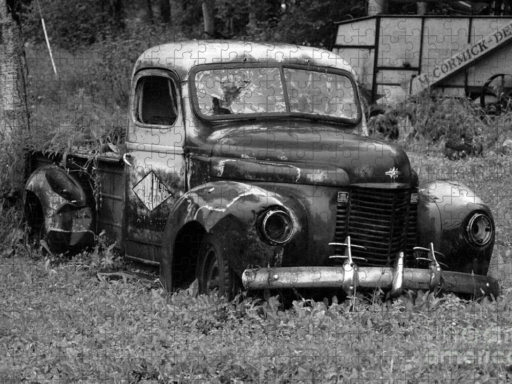 Denise Bruchman Jigsaw Puzzle featuring the photograph 1940's International Truck by Denise Bruchman