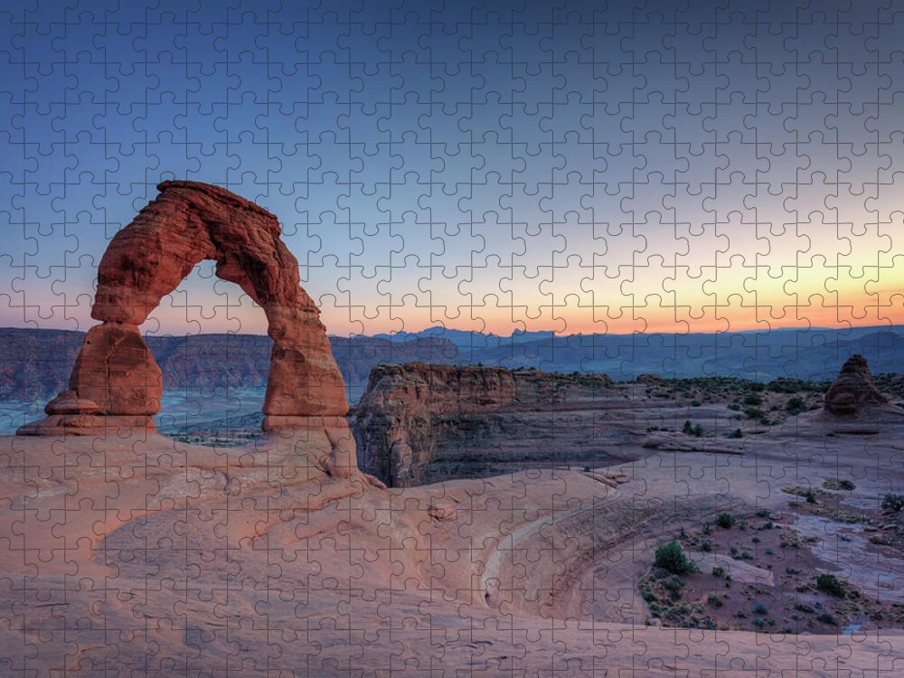 Scenics Jigsaw Puzzle featuring the photograph Arches National Park #1 by Michele Falzone