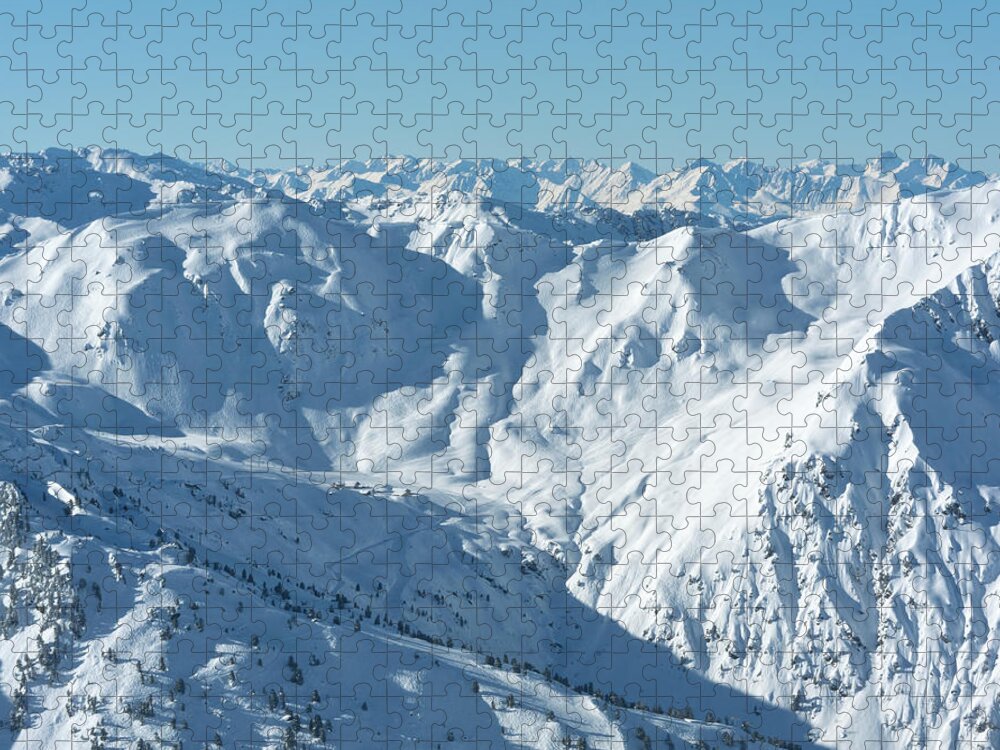 Scenics Jigsaw Puzzle featuring the photograph Austria, Zillertal, Mountain Landscape #1 by Johannes Kroemer