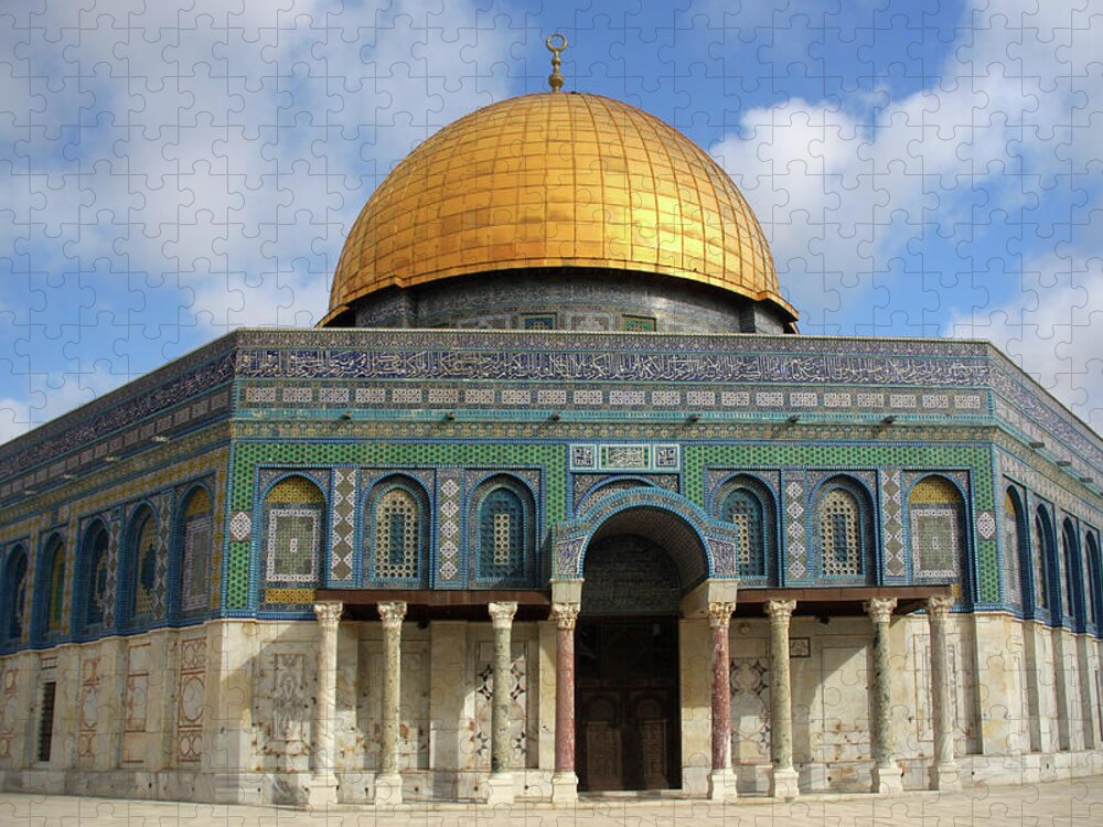 Problems Jigsaw Puzzle featuring the photograph Dome Of The Rock #1 by Simon Podgorsek