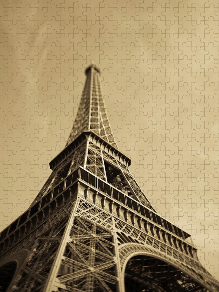 Dawn Jigsaw Puzzle featuring the photograph France, Paris, Eiffel Tower At Dawn #1 by Walter Bibikow