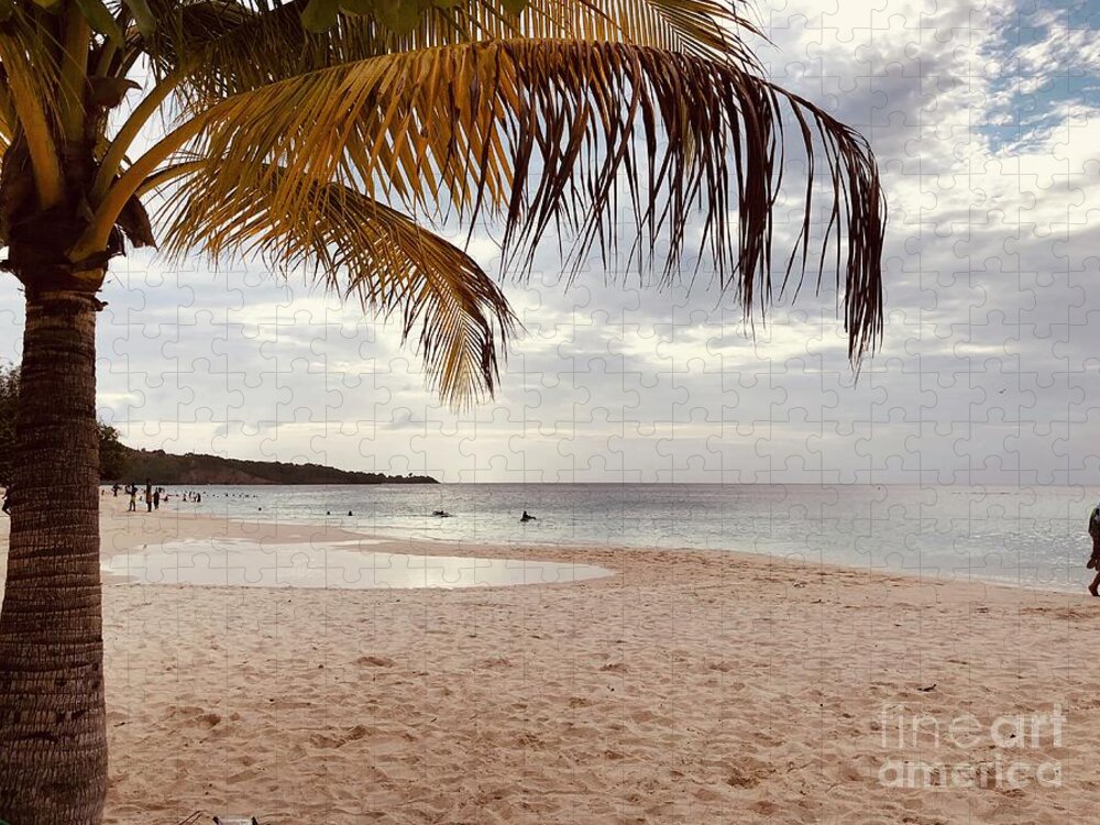 Grand Anse Beach Jigsaw Puzzle featuring the photograph Grand Anse Beach #1 by Laura Forde