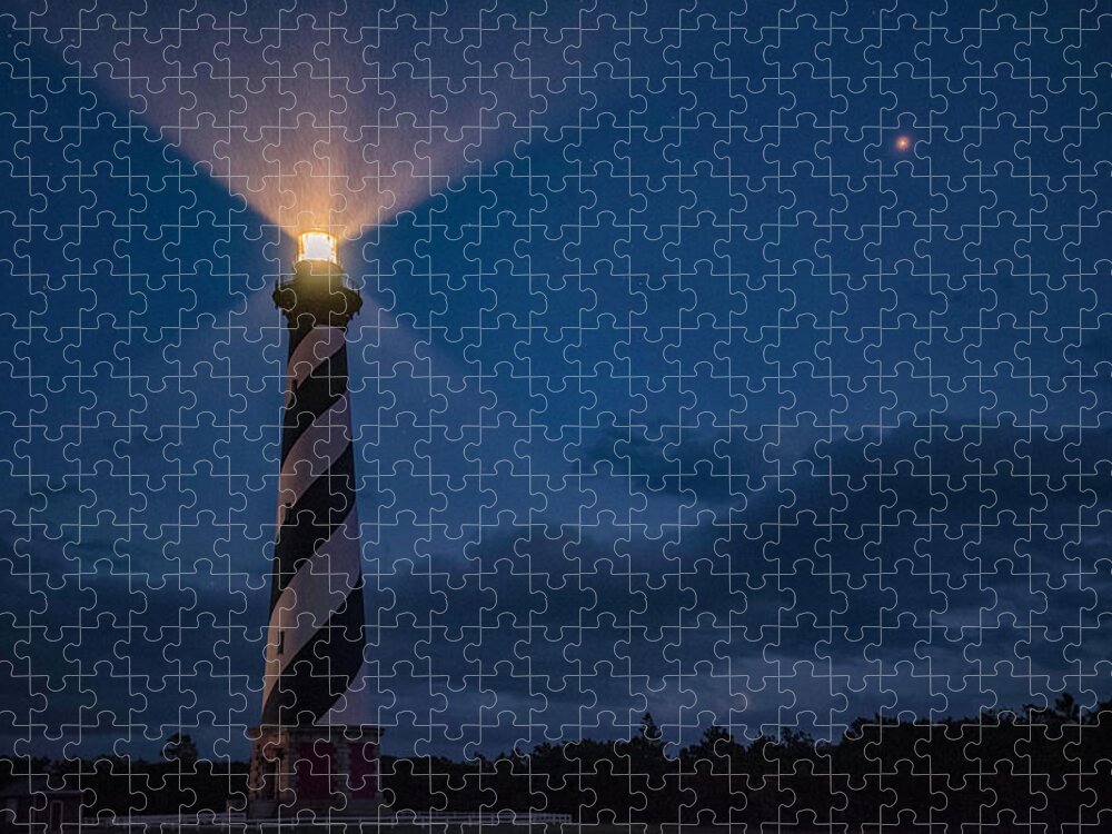 North Carolina Jigsaw Puzzle featuring the photograph Hatteras Blue #2 by Robert Fawcett