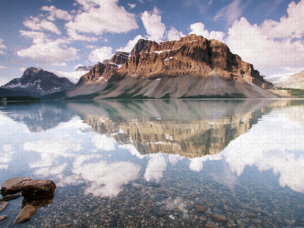 Scenics Jigsaw Puzzle featuring the photograph Hector Lake, Banff National Park, Canada #1 by Art Wolfe