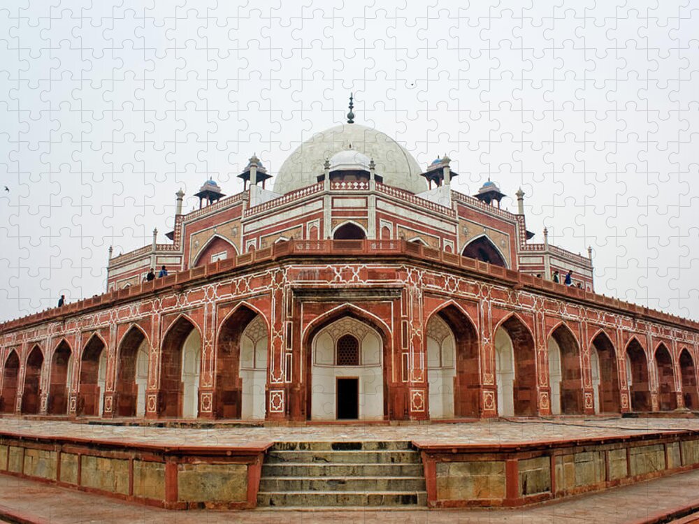 Tranquility Jigsaw Puzzle featuring the photograph Humayuns Tomb #1 by Photo By Jamyang Zangpo