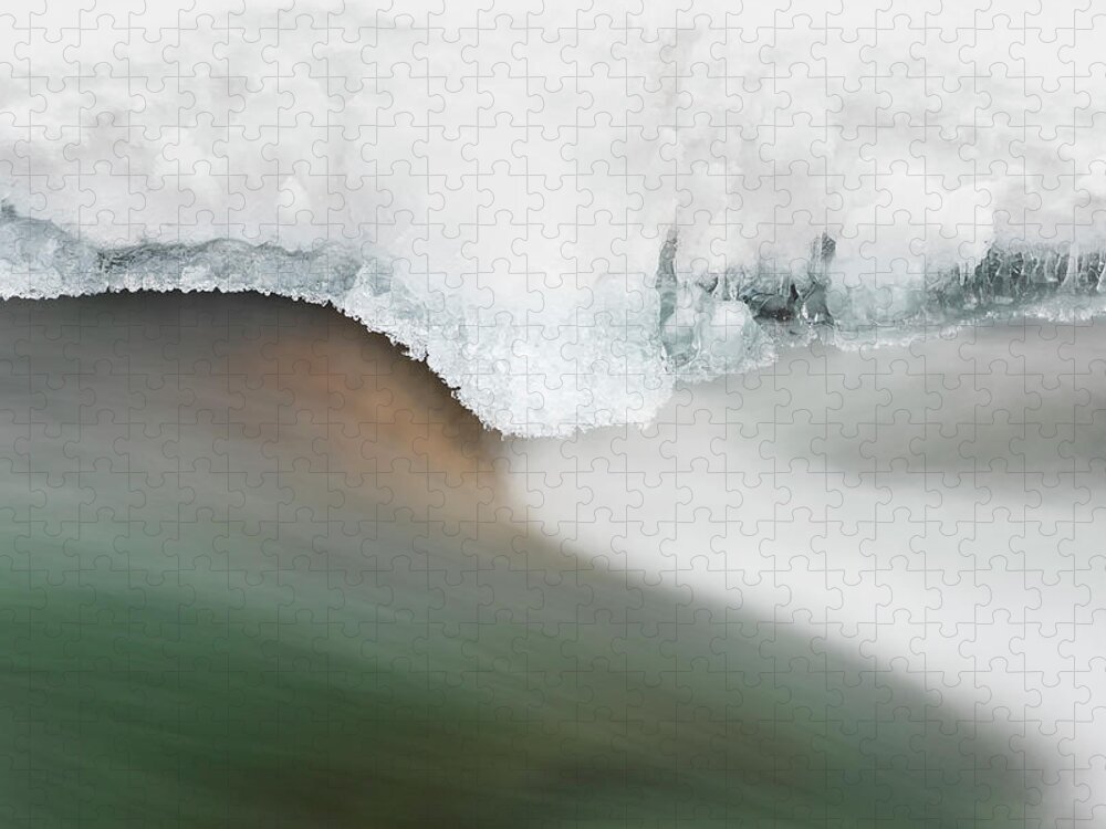 Long Exposure Jigsaw Puzzle featuring the photograph Ice Flow #1 by Scott Slone
