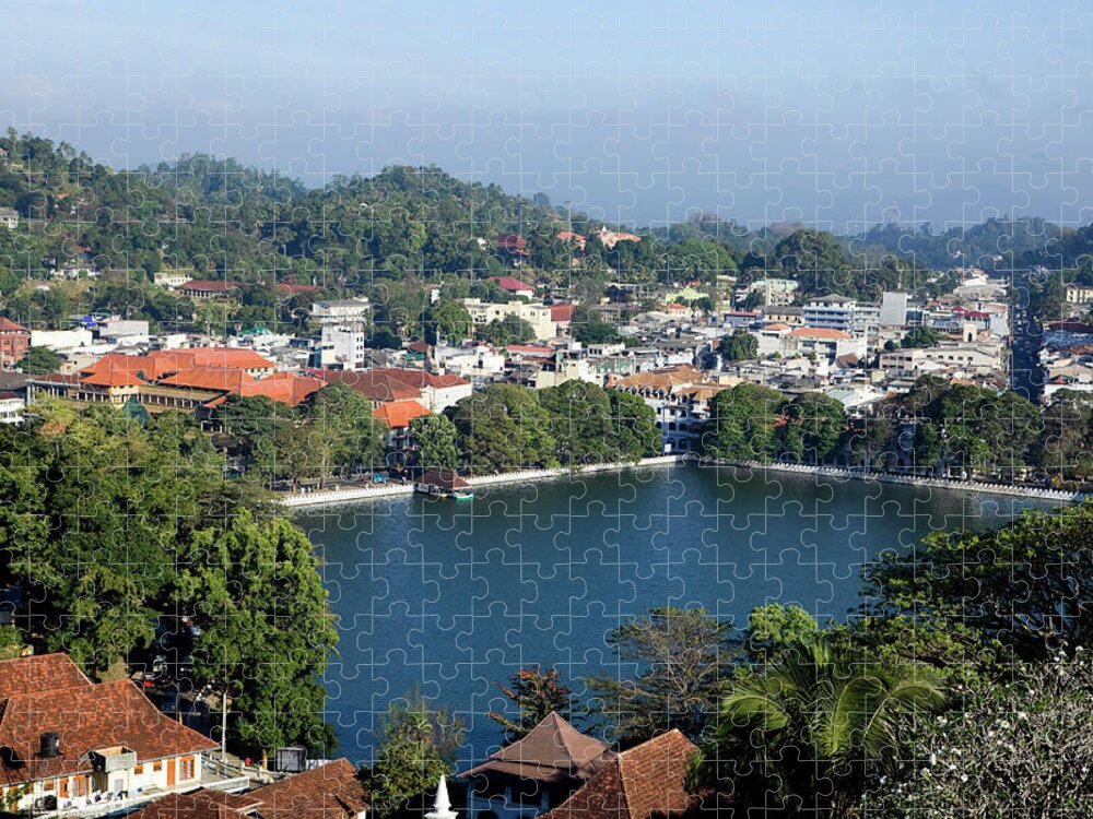 Scenics Jigsaw Puzzle featuring the photograph Kandy, Sri Lanka #1 by Laughingmango