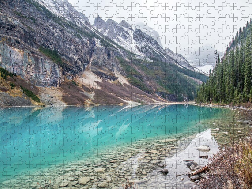 Scenics Jigsaw Puzzle featuring the photograph Lake Louise, Banff National Park #1 by Pierre Leclerc Photography