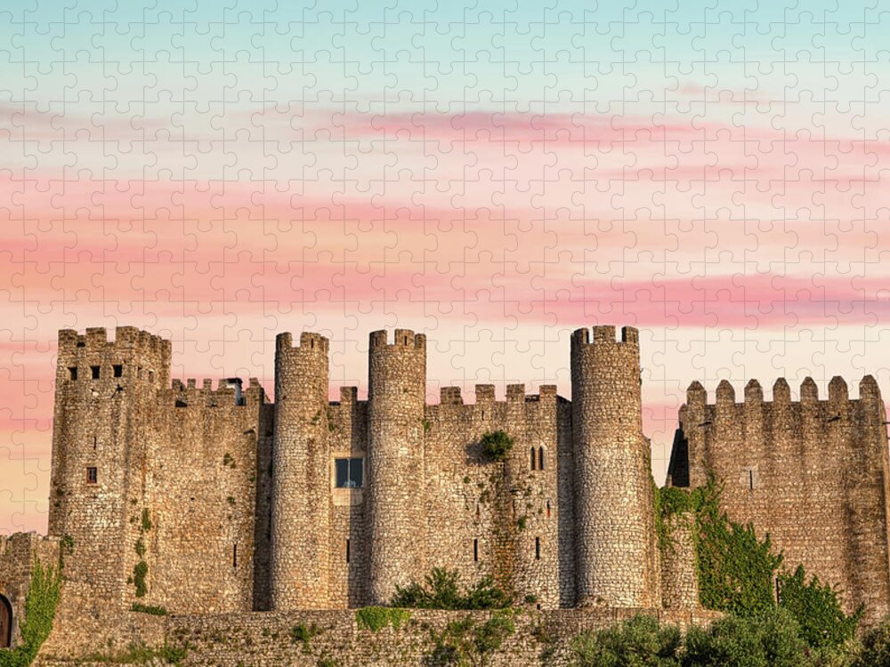 Medieval Jigsaw Puzzle featuring the photograph Medieval Castle of Obidos by David Letts